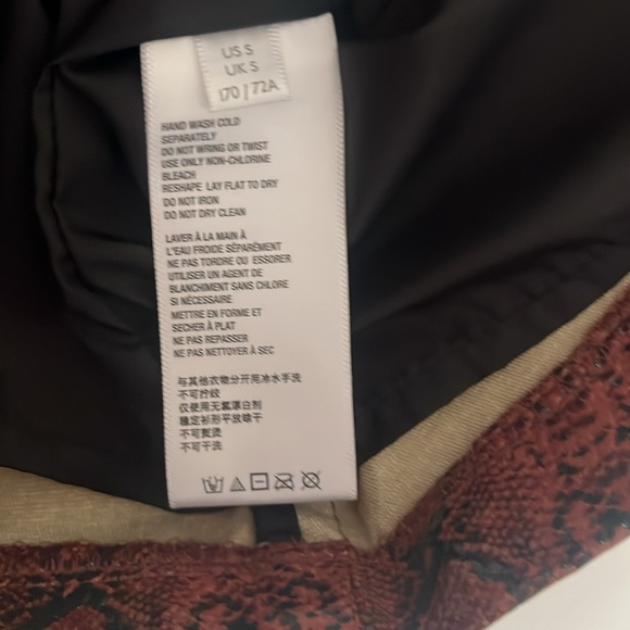 Urban Outfitters Finley Faux Snakeskin Button Front Skirt Size Small - Picture 7 of 9